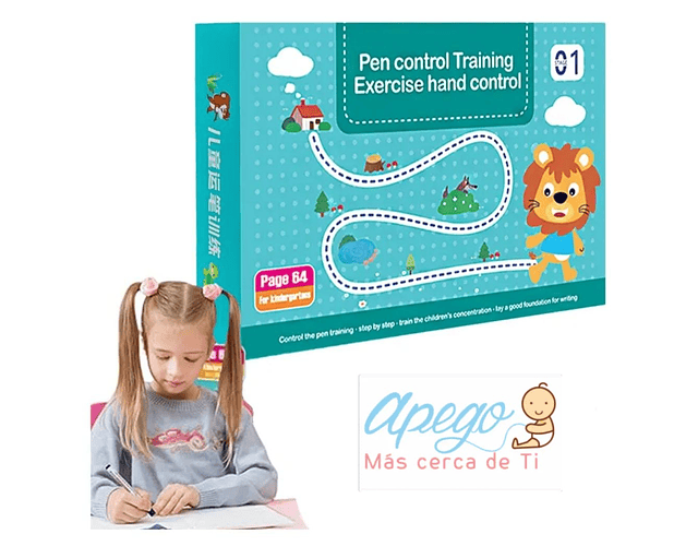 Libro Mágico de Entrenamiento para  el control de Caligrafía Reutilizable Montessori