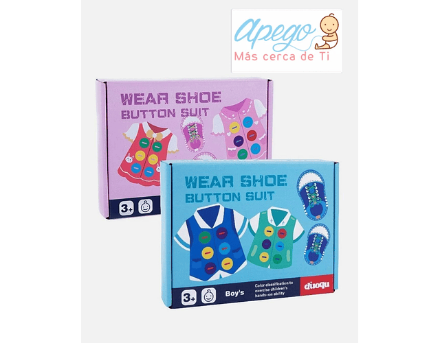 Juguetes Para Enhebrar Cordones y cocer botones a las camisas