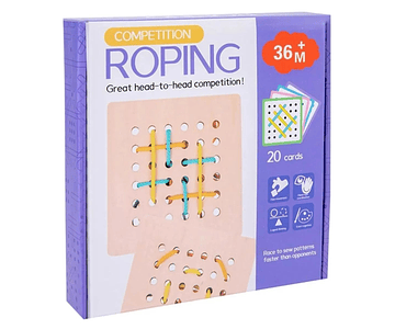 Set Tabla de Enhebrado con 20 tarjetas de patrones 