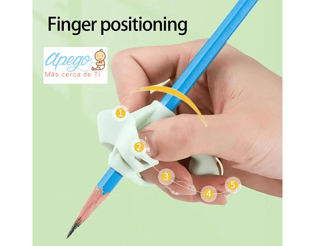 Empuñadura de silicona para lápiz