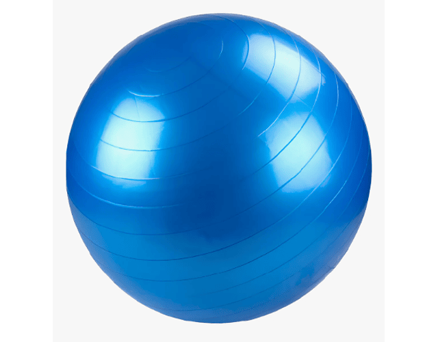 Pelota de yoga 75 cm Azul Eléctrico + inflador