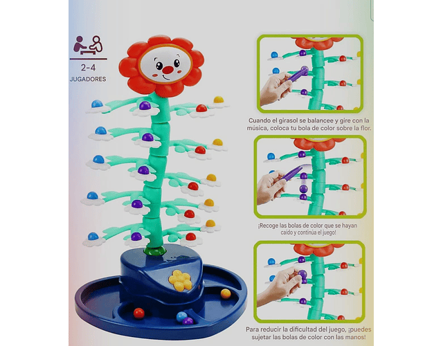 Girasol Giratorio de equilibrio para motricidad fina