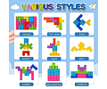 Rompecabezas Tetris Pop It 27pcs