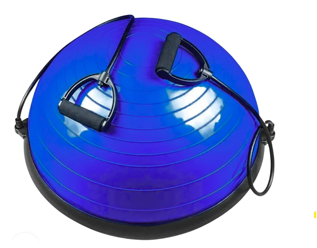Bosu Ball con Bandas de Resistencia Plataforma de Equilibrio