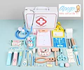 Juguete Didáctico Kit Médico Dentista Madera Juego Niños