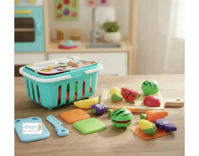 Canasta  de frutas con velcro