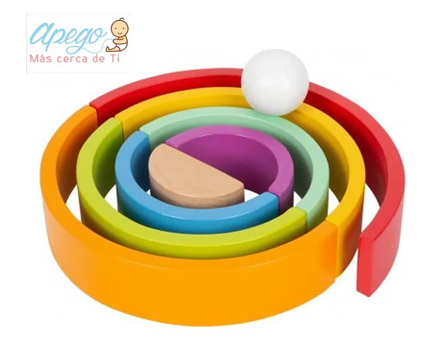 Arcoiris de madera montessori