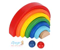 Arcoiris de madera montessori
