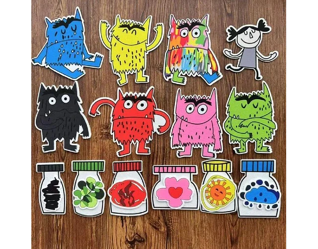 Set didáctico monstruos emociones