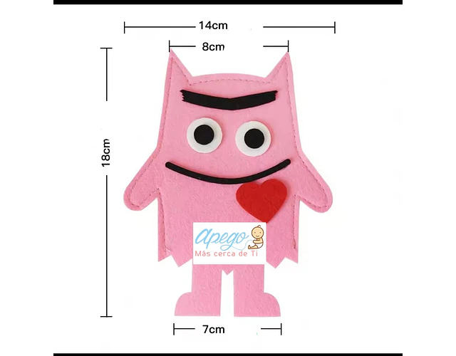 Set 6 Títeres De Mano Monstruos Las Emociones De Fieltro 