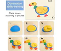 Juego Didáctico Piedras  y Patrones Animales  Montessori