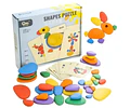 Juego Didáctico Piedras  y Patrones Animales  Montessori