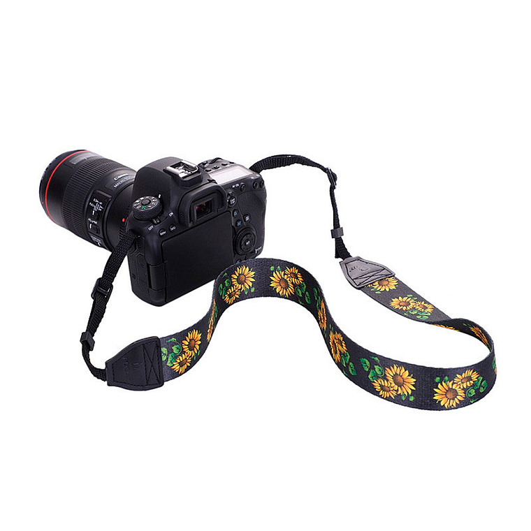 Fancier Correa para Cámara de Tela con Diseño Floreado 5