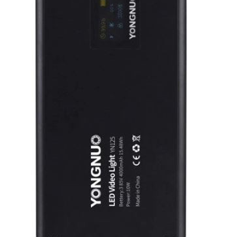 Yongnuo YN125 lámpara de LEDs  portátil  y potente Color NEGRA 7