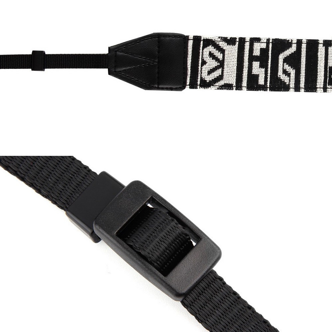 Fancier Correa para Cámara - Diseño en Blanco y Negro 5