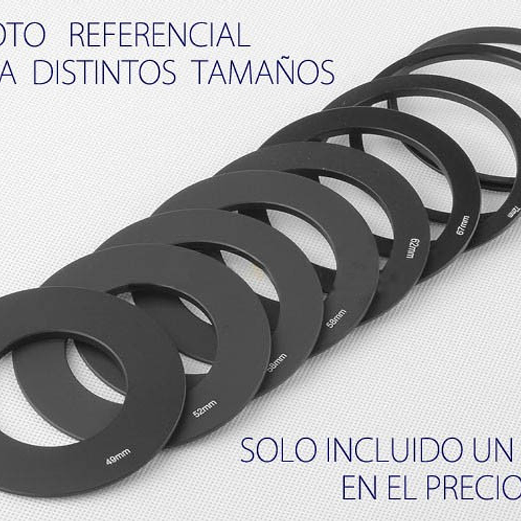 Fancier Anillo Adaptador para Soporte de Filtros Cuadrados 55mm 3