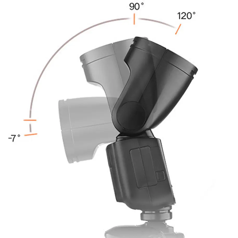 Godox V1-N Flash para Nikon TTL, 76W, Con Batería de Cabeza Circular Magnética 6