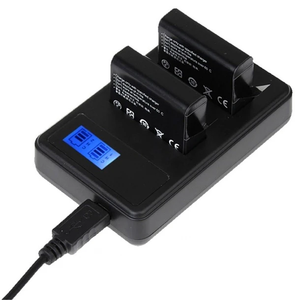 Iluminus Cargador Doble Para Baterías Canon LP-E6 / LP-E6N - USB 3