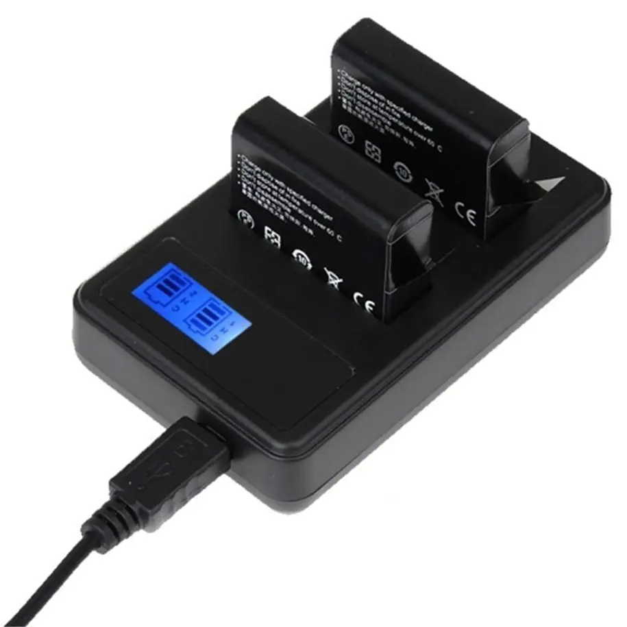 Iluminus Cargador Doble Para Baterías Canon LP-E6 / LP-E6N - USB 3