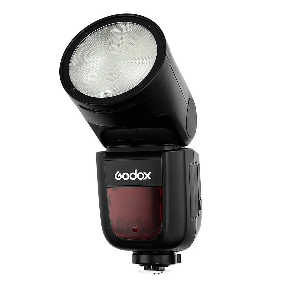 Godox V1-N Flash para Nikon TTL, 76W, Con Batería de Cabeza Circular Magnética 9