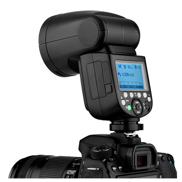 Godox V1-N Flash para Nikon TTL, 76W, Con Batería de Cabeza Circular Magnética 12