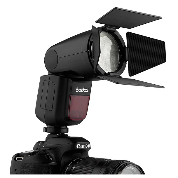 Godox V1-N Flash para Nikon TTL, 76W, Con Batería de Cabeza Circular Magnética 13