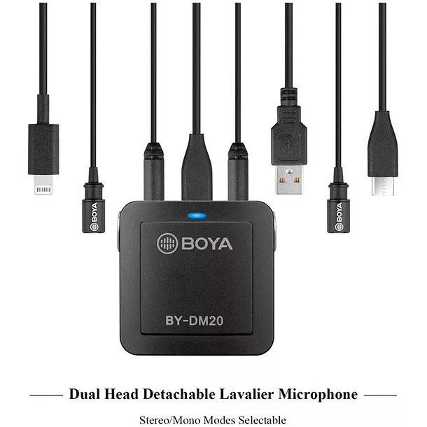 Boya BY-DM20 Set de Micrófonos y Accesorios para Grabación compacto de doble canal  (No es grabadora) 5