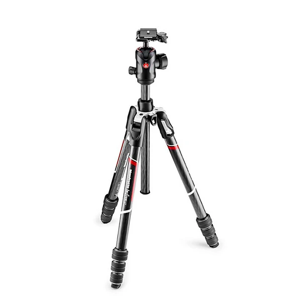 Tripé de viagem Manfrotto Befree GT em fibra de carbono com cabeça esférica 496 (preto) 1