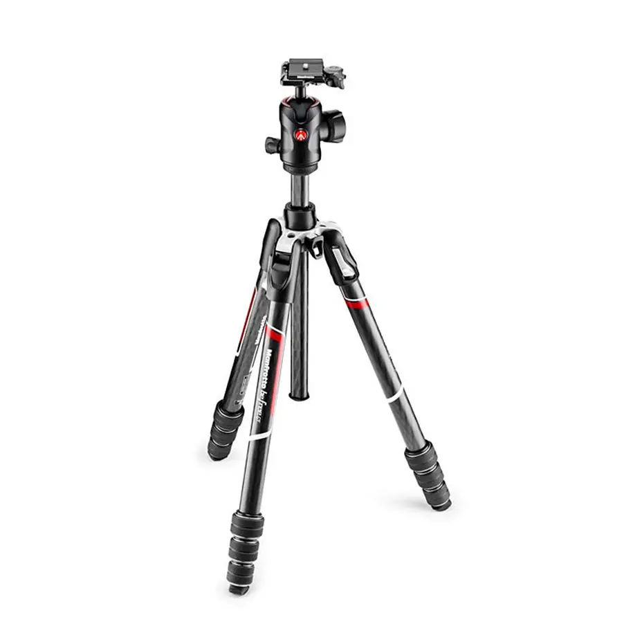 Tripé de viagem Manfrotto Befree GT em fibra de carbono com cabeça esférica 496 (preto) 1