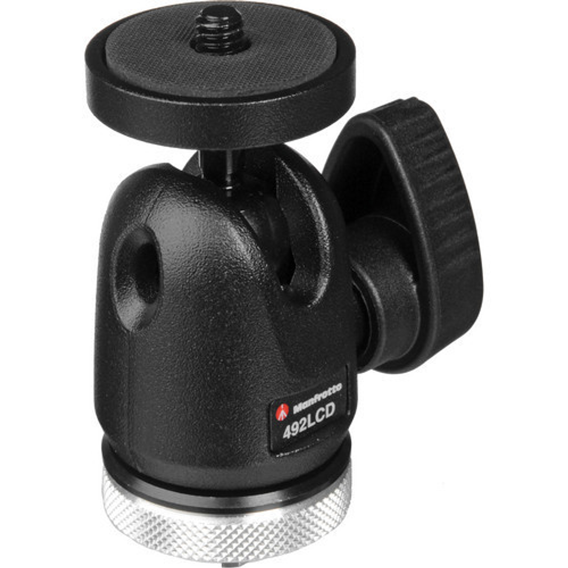 Manfrotto 492LCD Micro Cabezal de Bola Negro con montura de zapata 1