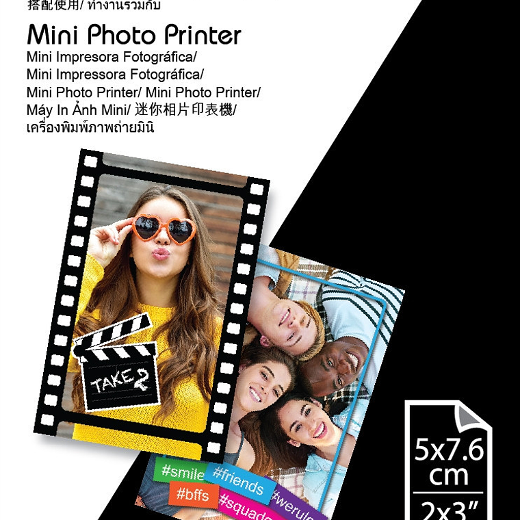 Canon ZINK Photo Paper 20 Papeles Para Cámaras ZOEMINI y Mini Impresoras Canon 1