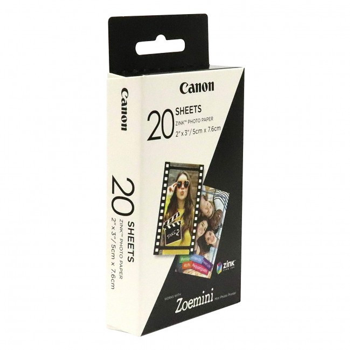 Canon ZINK Photo Paper 20 Papeles Para Cámaras ZOEMINI y Mini Impresoras Canon 2