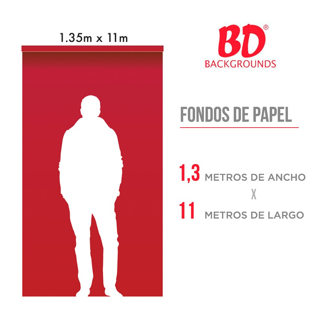 BD Fondo Papel de 1.3x11m Muchos Colores en Stock 1