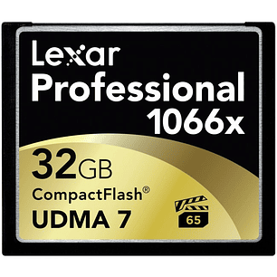 Lexar 32Gb Memoria CF Compact Flash de 32GB  - 4K UDMA 7 1066X  160MB/S