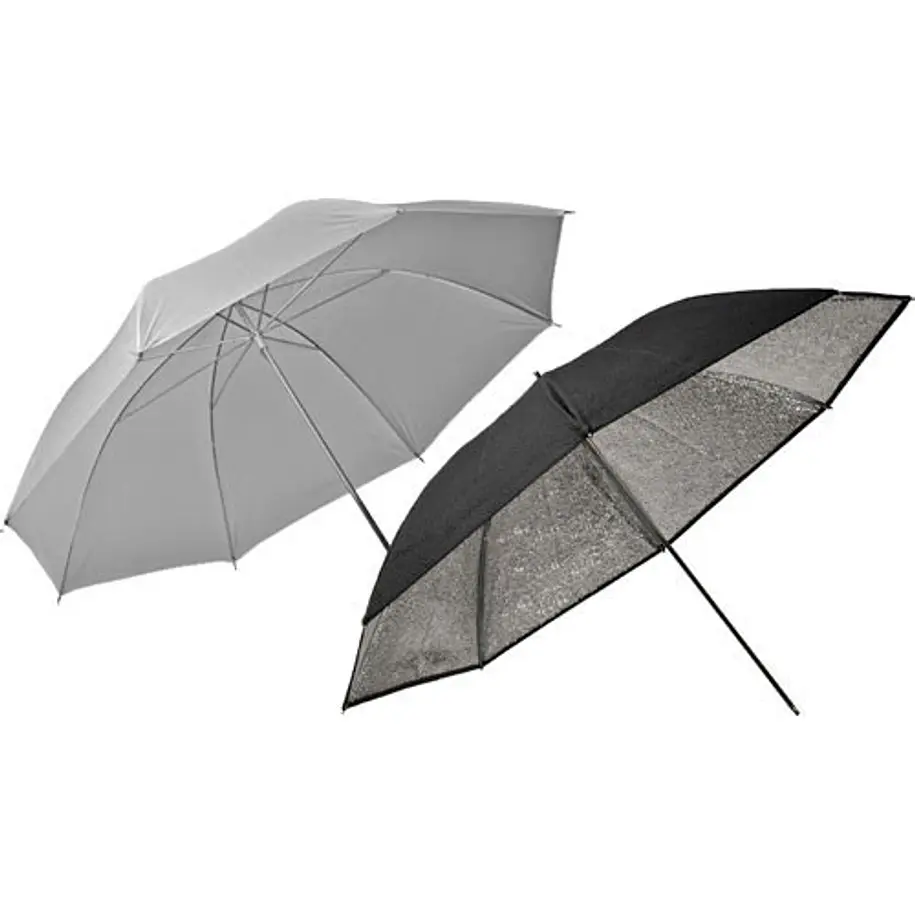 Elinchrom Set de 2 Paraguas Plateado y Translúcido de 84cms 1