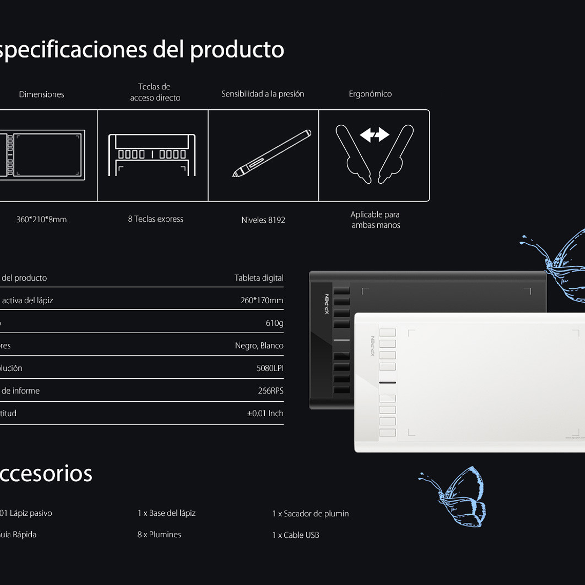 Xp-Pen Star 03 V2 Tableta Digitalizadora 9