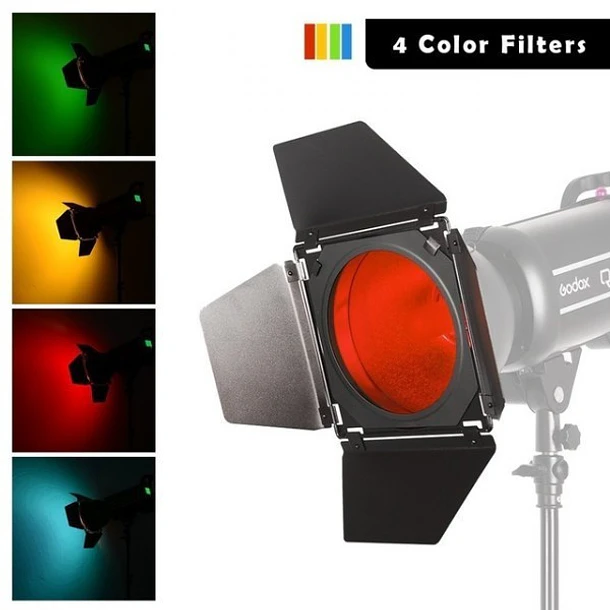 Godox BD-04 Barndoor Kit Para Reflectores de 7” 3