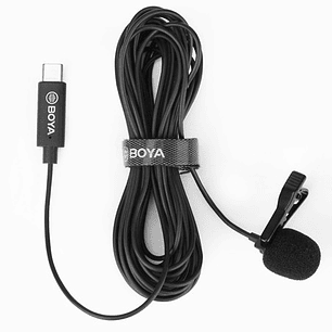 Boya BY-M3 Micrófono Lavalier (solapa) Con Conector USB C