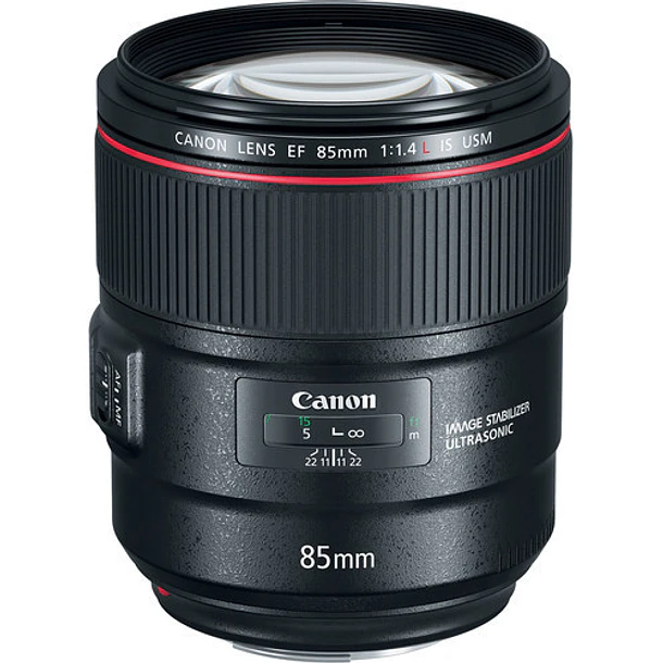 Lente profissional Canon EF 85mm f/1.4L IS USM Série L 1