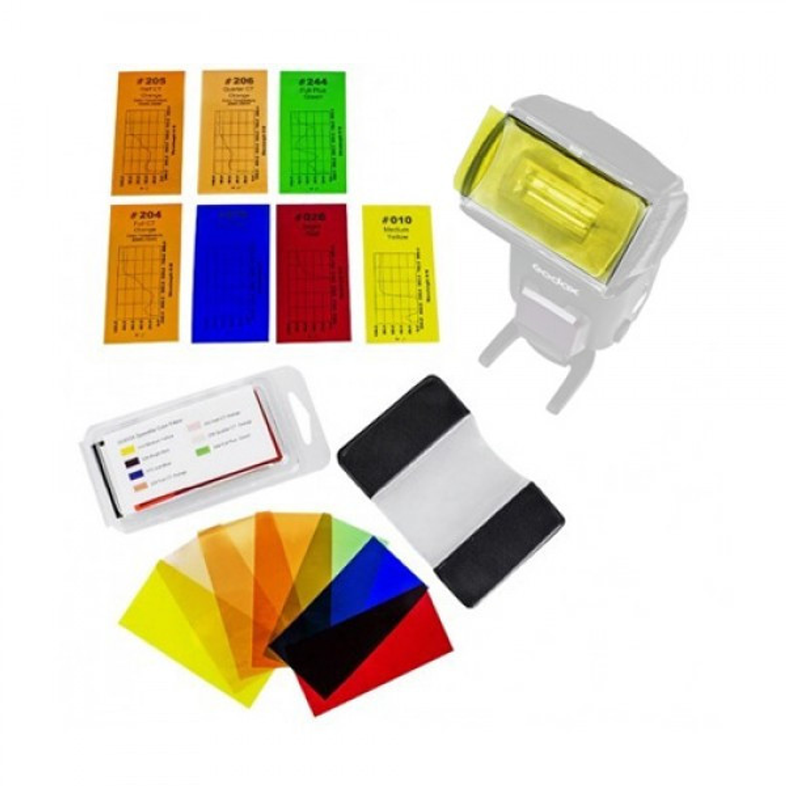 Godox CF-07 Filtros / Gelatinas de Colores Para Flash de Cámara 4