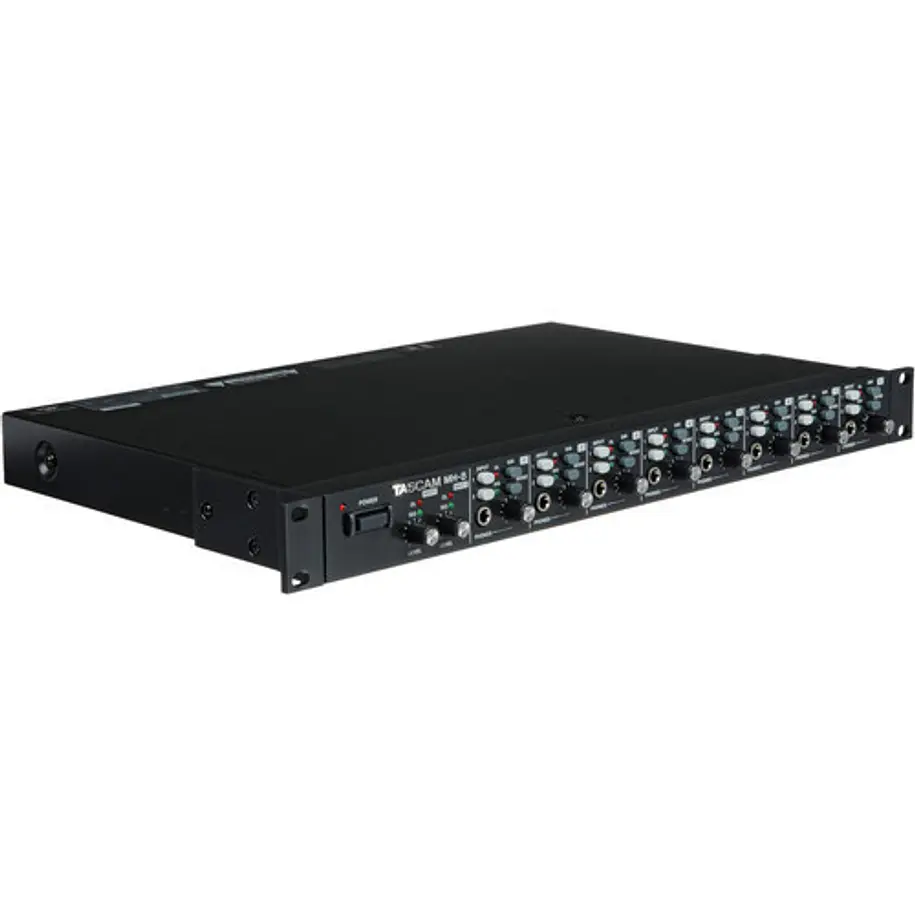 Amplificador de fone de ouvido Tascam MH8 de 8 canais 1
