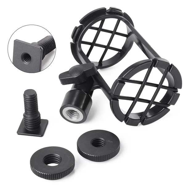 Boya BY-C04 Montura para micrófonos en Camara y Cañas 5