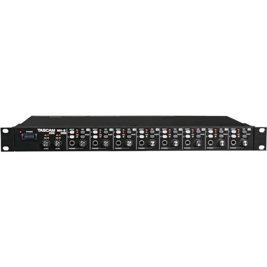 Amplificador de fone de ouvido Tascam MH8 de 8 canais 2