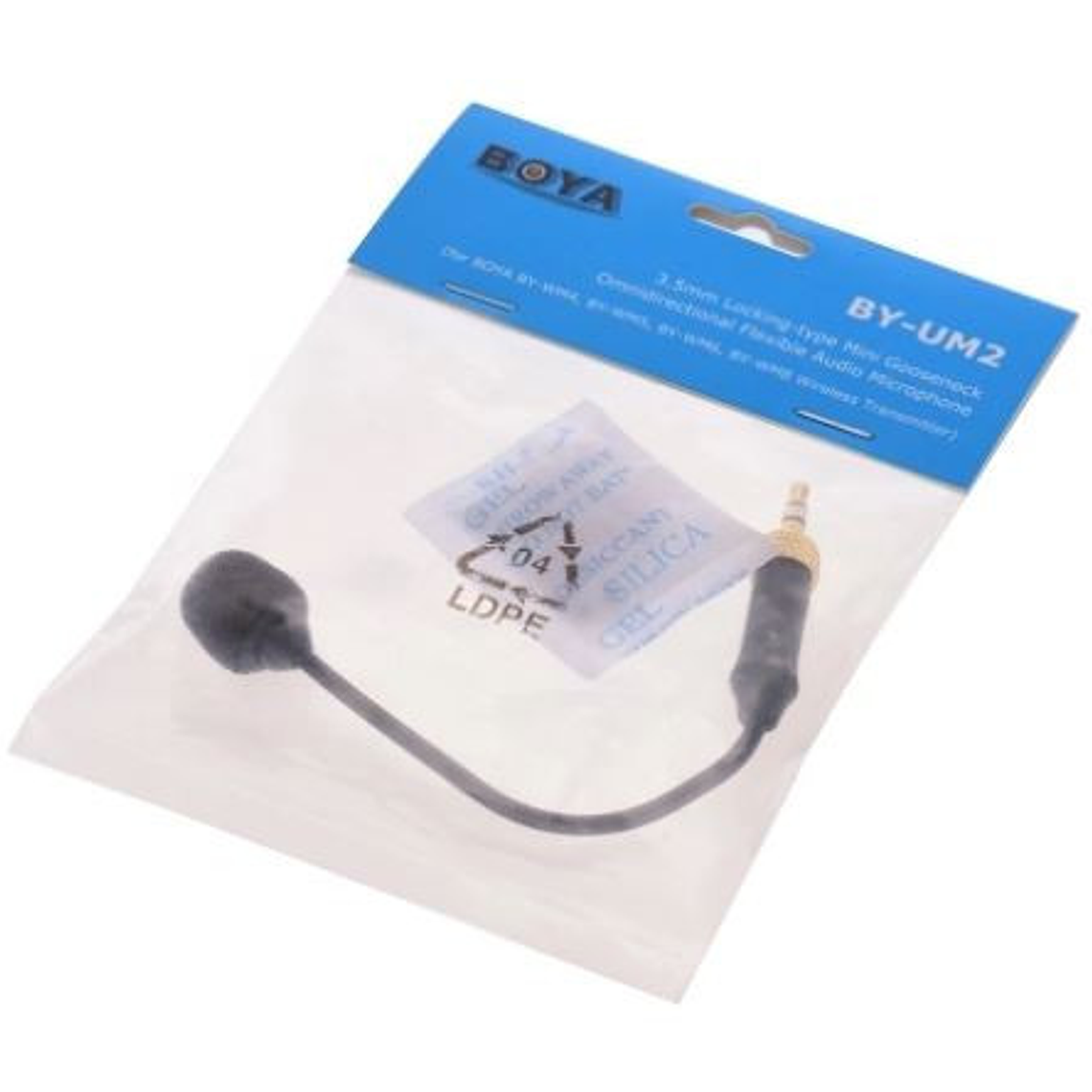 Boya BY-UM2 Mini Micrófono Tipo Cuello de Ganso Con Rosca de Bloqueo 2