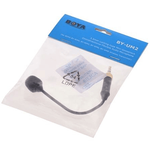 Boya BY-UM2 Mini Micrófono Tipo Cuello de Ganso Con Rosca de Bloqueo