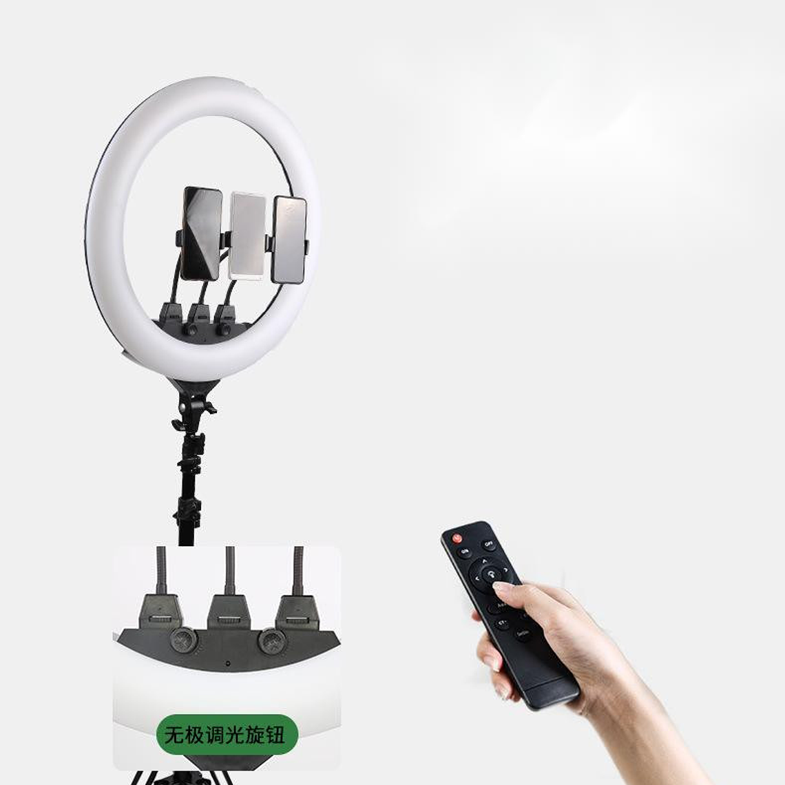 Fancier ZB-F488  Led Anular de Gran Tamaño Con Trípode 3