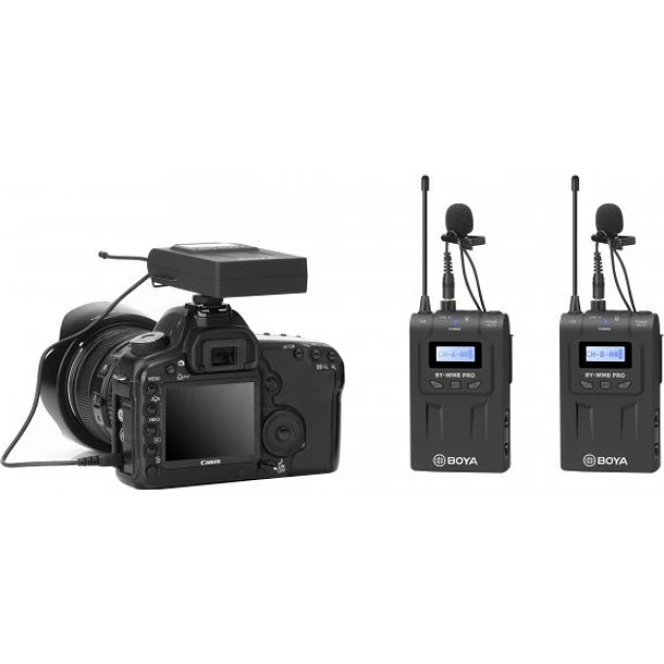 Boya BY-WM8 PRO-K2 Micrófono Incluye 2 micrófonos Lavalier Inalámbrico 2