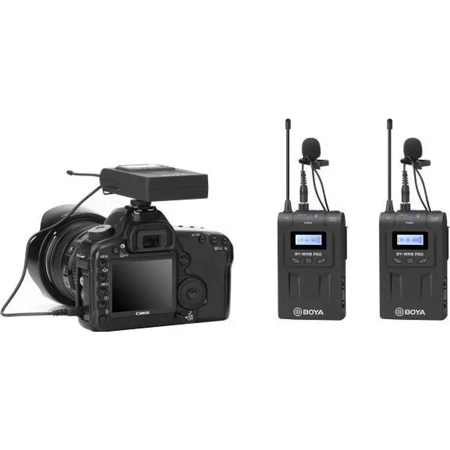 Boya BY-WM8 PRO-K2 Micrófono Incluye 2 micrófonos Lavalier Inalámbrico 2