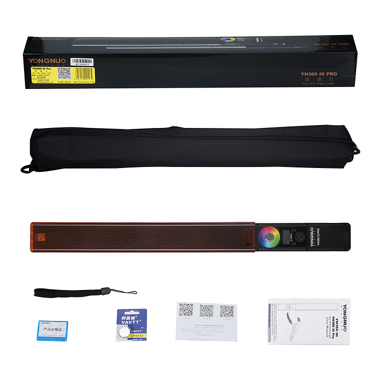 Yongnuo YN360III Espada Led de Luz Bicolor y RGB Control Remoto Táctil 27