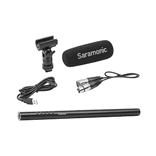 Saramonic SR-TM7 Supercardioide Broadcast XLR Shotgun Micrófono de condensador